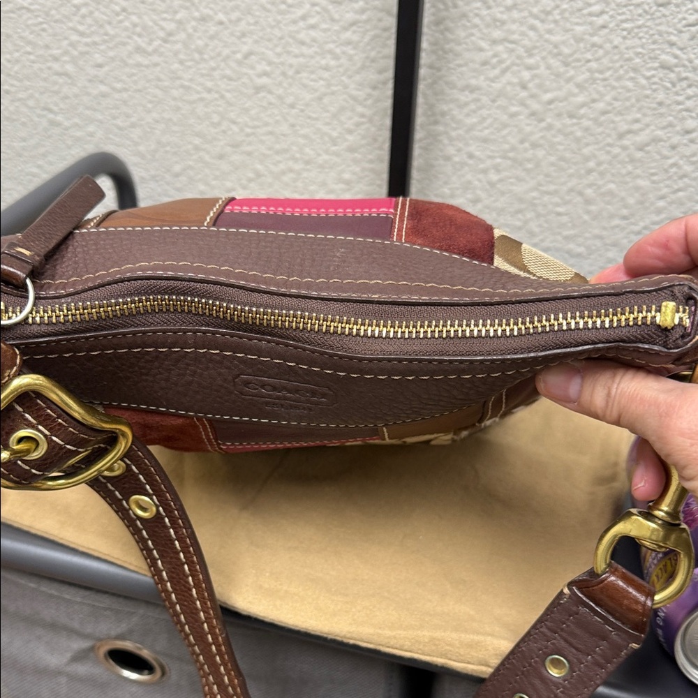 Coach Bleeker Patchwork Leather Crossbody Bag - Picture 10 of 12